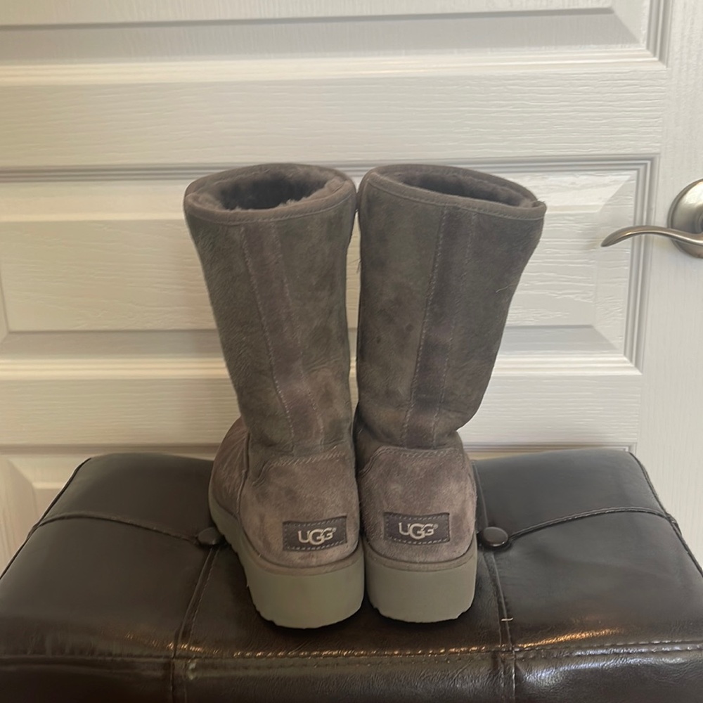 Grey Fur UGG Winter Boots